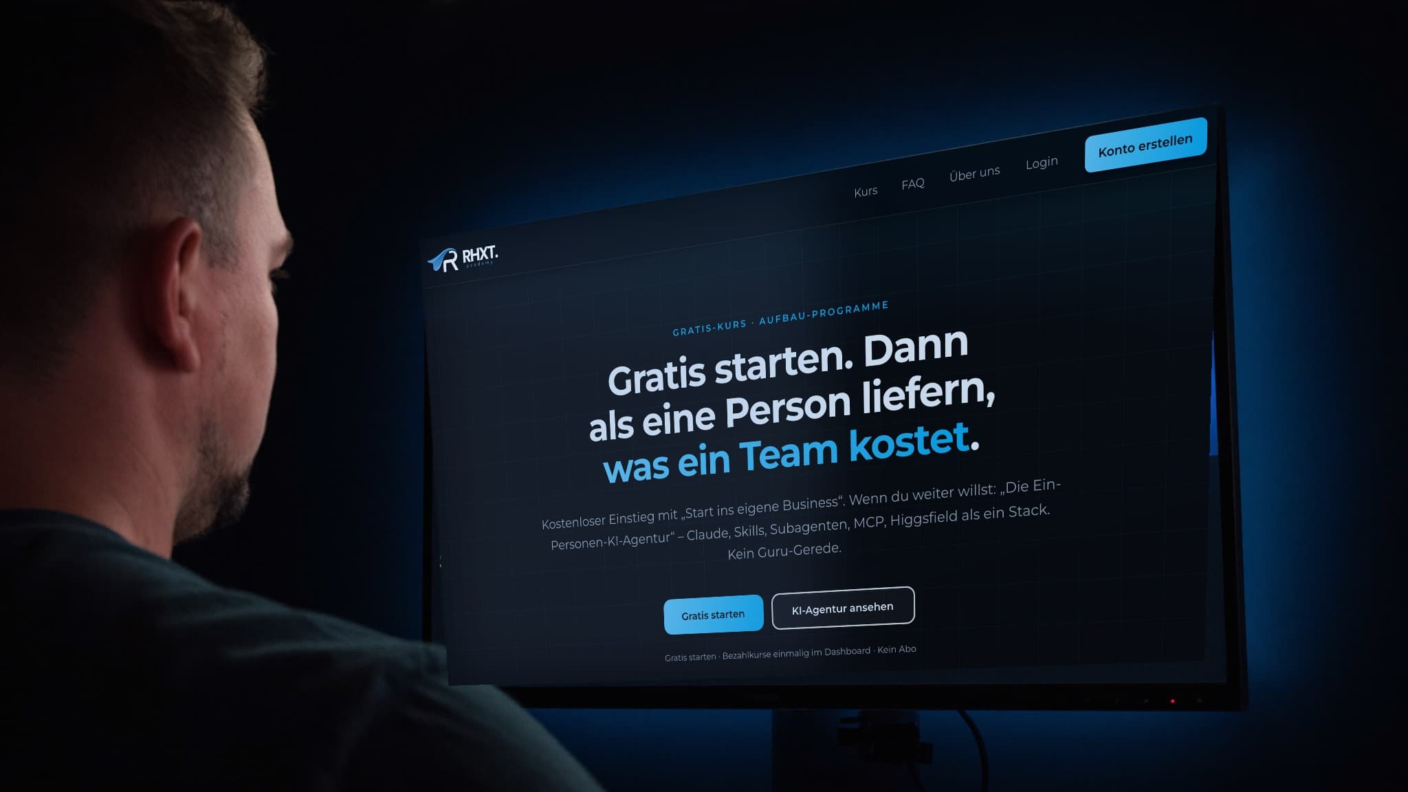 Gründer der RHXT. Academy baut mit dem KI-Stack live an einer Agentur-Website